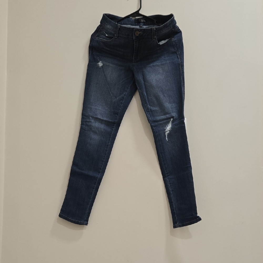 1822 Denim Women's Distressed Blue Jeans